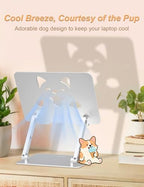 Aoviho Aluminum Laptop Stand for Desk Fit for All 10"-17.3" Laptops, Silver - Image 3