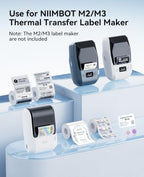 NIIMBOT M2/M3 Thermal Transfer Labels 3 Rolls Pack,Only for NIIMBOT M2/M3 - Image 3