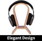 Wood Headphone Stand for Desk - Headset Holder Cute Gaming Wooden Headphones Hanger Hook Rack Base Storage Head Phone Accessories - Image 3