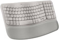 Logitech Wave Keys Ergonomic Wireless Keyboard with Palm Rest - Sand by Unknown