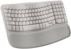Logitech Wave Keys Ergonomic Wireless Keyboard with Palm Rest - Sand by Unknown