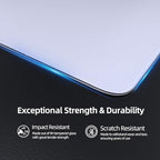 ATTACK SHARK CM05 Glass Gaming Mouse Pad,17.7x15.7 in Large Mouse Mat，Non Slip 9H Hard Mousepads,Nano-Textured Glass Surface with Improved Precision and Speed for FPS Players-Pure White - Image 4