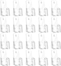 20 Pcs Acrylic Brochure Holder 4x7.9 Inch Brochure Display Stand by Unknown