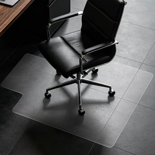 Clear Chair Mat for Hard Floor, 36" x 48" Heavy Duty Desk Mat, Convex by Labeta