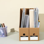 20 Pack Cardboard Magazine File Holders, Sturdy Book Bins for Classroom Library, 10.6'' ×10.2'' ×3.5'' Inch Vertical File Folder Box - Image 6