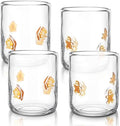 SiliFine 4 PCS Christmas Gingerbread Icon Juice Glasses by SiliFine