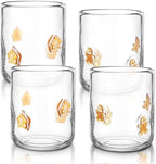 SiliFine 4 PCS Christmas Gingerbread Icon Juice Glasses by SiliFine