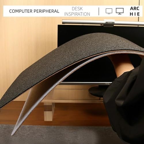Lifup Felt Desk Pad, Dual-Sided Cork Desk Mat, Non-Slip Large Gaming Mouse Pad Writing Mat for Office Home Black 2 31.5" x 11.8" - Image 2