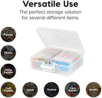 IRIS USA Photo Storage Box |Made in USA| 16 Cases - (2-Pack) - Clear - Image 6
