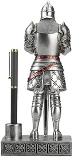 King's Guard Knight Pen Stand Desk Organizers for Desk Silver - Image 4