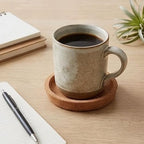 Absorbent Cork Drink Pads 16 Pieces, Round Concave Cup Mats with 0.67 Inch Height for Cold Drinks, Hot Mugs, Dining Room and Cafe Tables Cup Rest Tabletop Mat Beverage Holder Round Cork Pad Tray Cafe - Image 4