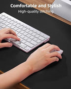 AFIING Leather Desk Protector, 55"x17" - Premium Mat, Large Mouse Pad, Non-Slip Blotter, Waterproof Writing Pad for Office and Home (Black) - Image 3