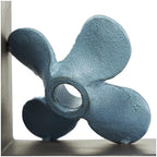 Deco 79 Metal Boat Bookends, Set of 2 Bookends 6" W, 7" H, Teal - Image 5