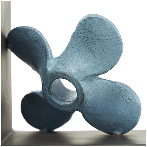 Deco 79 Metal Boat Bookends, Set of 2 Bookends 6" W, 7" H, Teal - Image 5