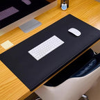 Leather Desk Mat with Stitched Edges & Edge Protection, Non-Slip Large Office Desk Mouse Pad for Work Game Typing, Waterproof Writing Table Extended Protector (Pink,35.4"x15.7") - Image 7