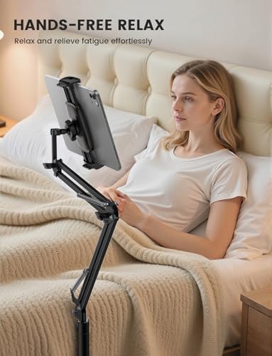 Lamicall Kindle Stand Tablet Holder 55" Height Adjust Extend Flexible Arm - Image 5