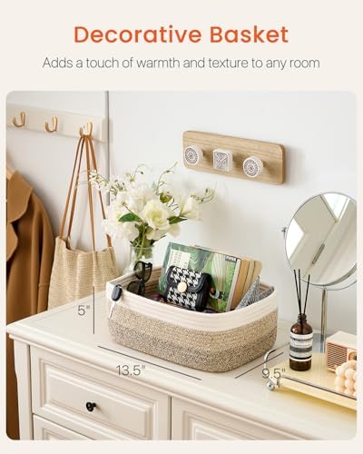 KALLAX Small Woven Storage Basket for Organizing, 13.5x9.5x5 inches, 3 Pack - Image 2