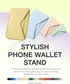 MOFT Magnetic Wallet Stand Compatible with iPhone 17/16/15/14/13/12 Series, Angle Adjustment & Magsafe Compatible MOVAS Phone Stand,Soft Avocado - Image 6