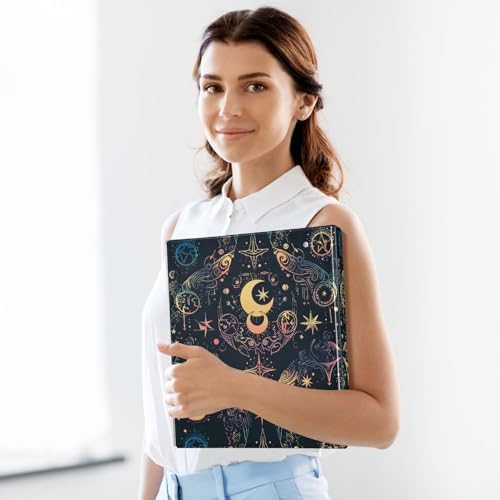 ALAZA Moon Stars Alchemy Witch 3 Ring Binder 1.5 Inch Three Ring Office Binders w/clipboard & 3 Pockets, Hold 200 Sheets, 1pc - Image 6