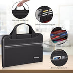 Tamfile Accordion File Organizer, Fireproof Expanding File Folder, Black - Image 4