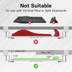 BONTEC Under Desk Keyboard Tray, Pull-Out Keyboard & Mouse Platform - Image 6