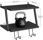 MAHANCRIS Floating TV Shelf, 2 Tier Projector Shelf for DVD Players - Image 2