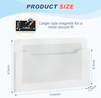 Fuutreo Magnetic Wall File Holder,6pcs,Clear,Horizontal-large - Image 2