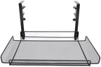 Under Desk Basket Clamp On Desk Shelf Clamp On Storage Rack Under Desk Organizer Under Desk Wire Organizer Under Desk Storage Shelf (Black) by Unknown