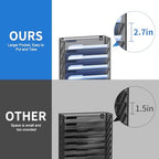 OUTWOLF Hanging Wall File Organizer with Hooks, 12 Tier Vertical Wall Mount File Holder, File Folder Wall Organizer for Office - Image 4