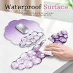 Gel Wrist Rest and Cloud Mouse Pad, for Keyboards and Mice - Ergonomic Pink Keyboard Wrist Rest Set, Relieves Pain from Typing/Computer/Laptop/Gaming/Home/Office Purple - Image 3