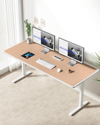 YSAGi Leather Desk Pad Protector, Office Desk Mat, Large Mouse Pad, Non-Slip PU Leather Desk Blotter, Laptop Desk Pad, Waterproof Desk Writing Pad for Office and Home (Latte,55" x 24") - Image 4
