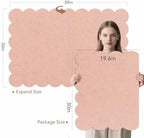 Scalloped Bulletin Board 40x30 inches, Decorative Felt Pin Board for Wall - Image 2