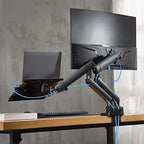 AVLT Laptop & Monitor Arm Desk Mount for 17-38" Screens - Black - Image 2