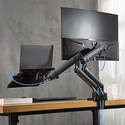 AVLT Laptop & Monitor Arm Desk Mount for 17-38" Screens - Black - Image 2