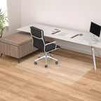 Chair Mat for Hardwood Floor, 48" x 36" Clear Desk Chair Mats, Easy Glide Plastic Mat for Under Office Chair, Rectangle by Futurwit