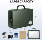 BALEINE Fireproof Document Box with Lock, Waterproof Fire Safe File Bag - Image 4