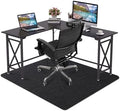 Office Chair Mat - for Hardwood Floors, Large Non-Slip Easy-Clean Floor Protection Blanket (Black, “60 x 48in”). by Riveroy