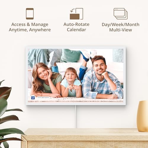 Dragon Touch 27" Digital Calendar Chore Chart – 1080P Full HD Interactive Touchscreen, Smart Family Planner, Hearth Display Digital Calendar Wall & Desk Mountable for Seamless Scheduling - Image 7