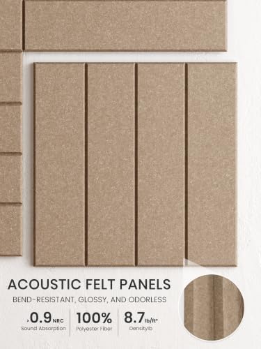 Bumusty 48" x 36" Large Cork Board Alternative, Khaki - Image 3