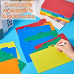 Lewtemi 100 Pcs 5 x 8 Index Card Dividers with Tabs, 5 Colors - Image 5