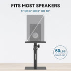 Vondynote Set of 2 Desktop Studio Monitor Speaker Stands Bookshelf Speaker Stands - Image 3
