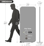 DECOLAB Standing Room Dividers, Portable Panel Wall 29x65 inch, Steel - Image 6