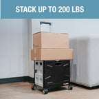 Wheeled Trolley Crate - 35L (4 Wheels) - Black/Cream [Cool Gray 1C] - Image 6