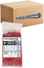 Kable Kontrol Cable Zip Ties, 8 Inch, 10000 Pcs, 50lbs Test, Red by KABLEKONTROL%C2%AE