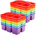 Lineshading 12 Pack Classroom Caddy with 6 Compartments(Rainbow Colors) by Lineshading