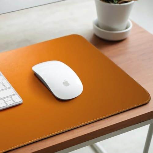 Leather Desk Pad – Premium Leather Desk Mat for Office and Home, Elegant Desk Mat and Writing Pad Maruse - Cognac - Image 3