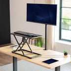 VIVO Black 24 in Single Top Keyboard and Mouse Riser, DESK-V024A - Image 2