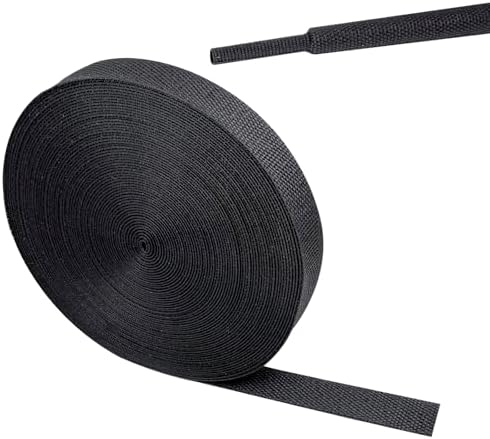 2 in 1 Heat Shrink Braided Sleeving Fabric Tubing 3/8"-60FT by Sunnarepoon