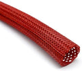 Electriduct 1/2" Hook Self Closing Wrap Around Sleeve - 25 Feet - Red by Electriduct
