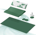 Ospelelf Keyboard Wrist Rest Stand Pad and Ergonomic Mouse Pad Set with Large Mousepad, Memory Foam Comfort, Premium Office Desk Accessories for Pain Relief, Green by OspelelfOfficeSupplies